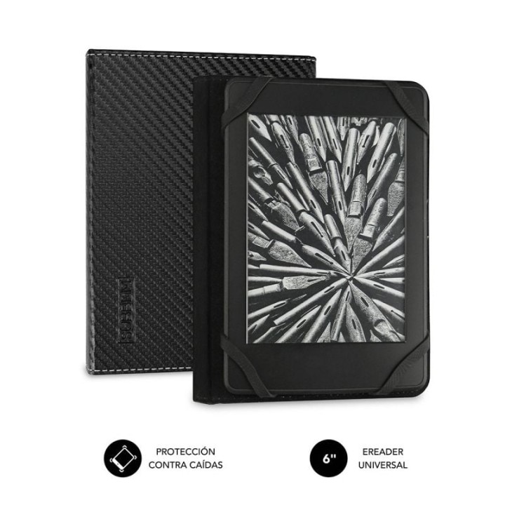Funda para libro electrónico Subblim Clever Case/ Negra