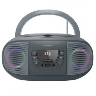 Radio CD Fonestar BOOM-GO-G/ 13W/ a Pilas/ con Cable/ Gris