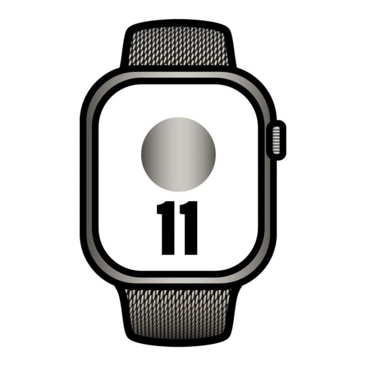 Apple watch series 11/ gps/ cellular/ 42mm/ titanio natural/ correa natural milanese loop