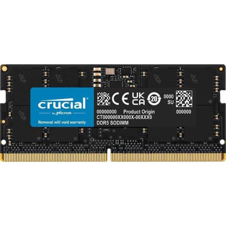 Memoria ram crucial 16gb/ ddr5/ 4800mhz/ 1.1v/ cl40/ sodimm
