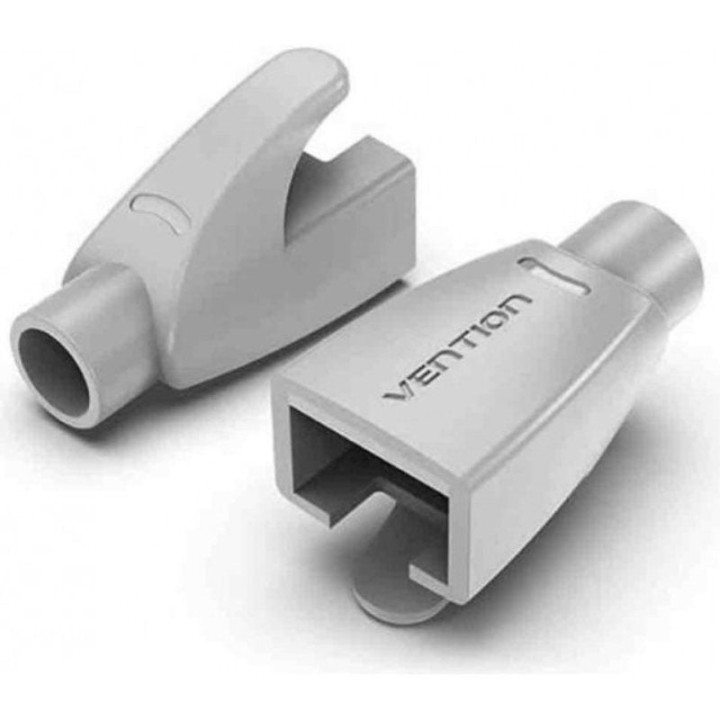 Funda protectora rj45 vention iodm0-100/ 100 uds/ gris claro
