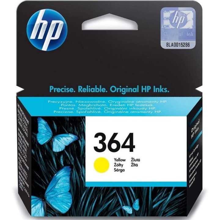 Cartucho de tinta original hp nº364/ amarillo