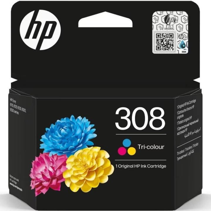 Cartucho de tinta original hp nº308/ tricolor