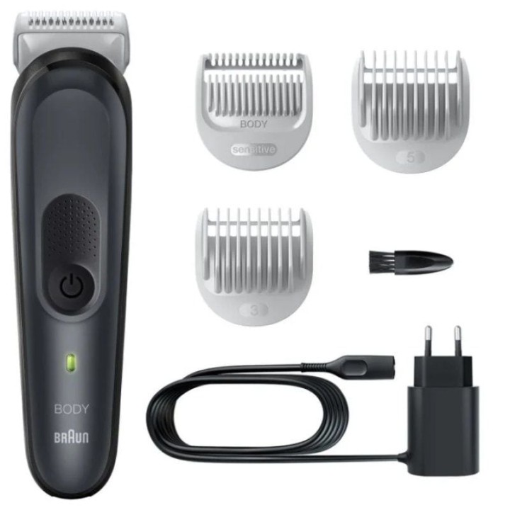 Cortapelos braun bodygroomer series 3 bg3350/ con batería/ 3 accesorios