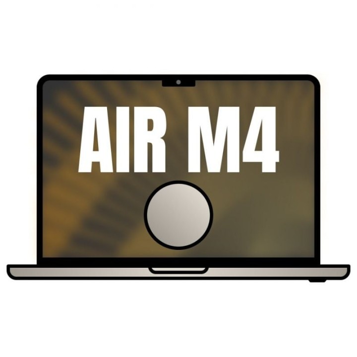 Apple macbook air 13,6'/ m4 10-core cpu/ 16gb/ 256gb ssd/  8-core gpu/ blanco estrella