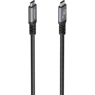 Cable USB 3.2 Tipo-C Aisens  A107-0992/ USB Tipo-C Macho - USB Tipo-C Macho/ Hasta 60W/ 5Gbps/ 10m/ Negro