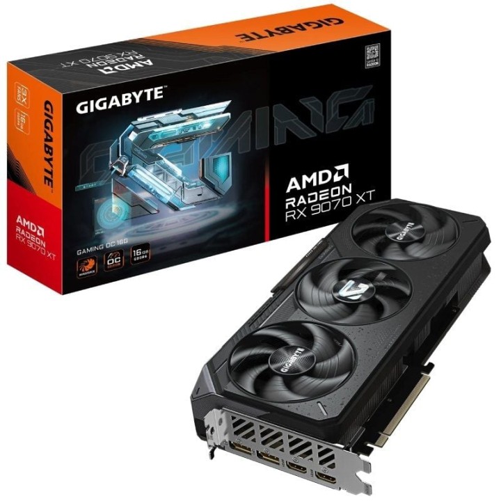 Tarjeta Gráfica Gigabyte Radeon RX 9070 XT Gaming OC/ 16GB GDDR6