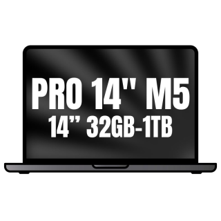 Apple Macbook Pro 14'/ M5 10-Core CPU/ 32GB/ 1TB SSD/ 10-Core GPU/ Negro Espacial
