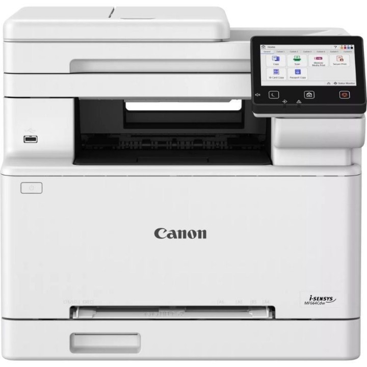 Multifunción Láser Color Canon i-SENSYS MF664CDW WiFi/ Dúplex/ Blanca