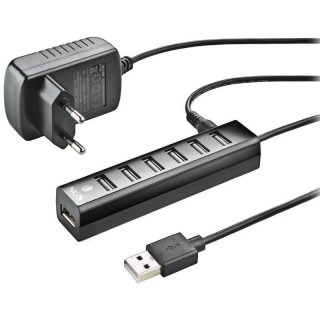 Hub USB 2.0 con Alimentación Externa NGS IHUB7 Tiny/ 7xUSB