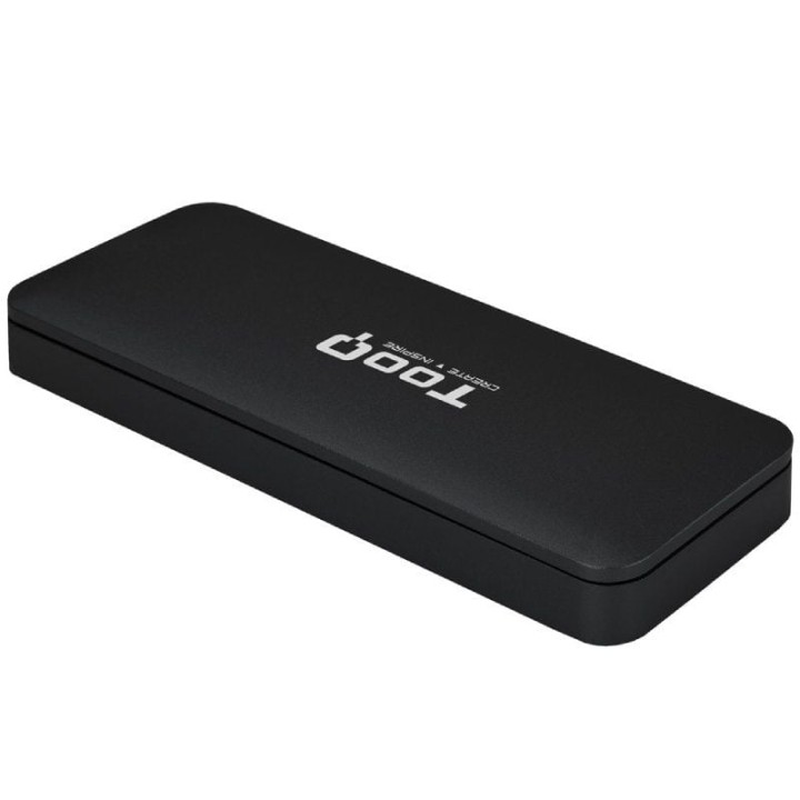 Caja externa para disco ssd m.2 nvme tooq tqe-2280b/ usb 3.1/ sin tornillos