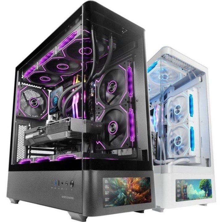 Caja gaming semitorre mars gaming mc-lcdpro