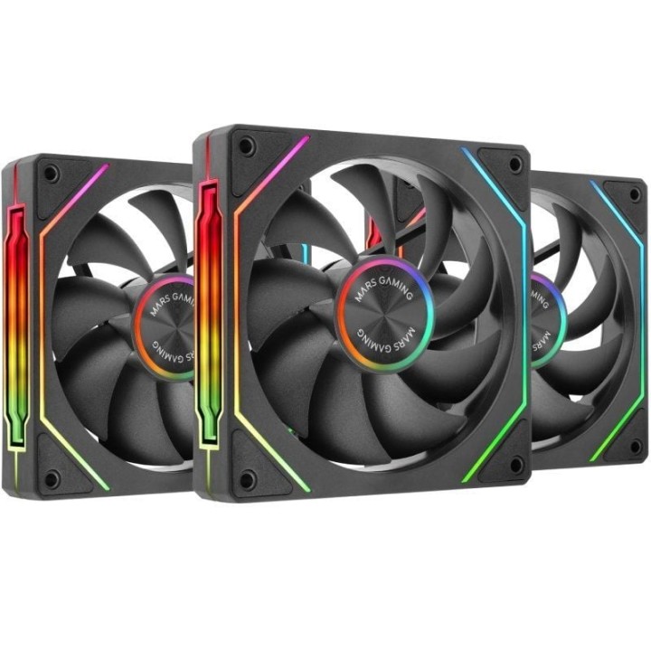 Pack 3 Ventiladores Mars Gaming MF-LINKFINITYKIT2/ 12cm/ ARGB