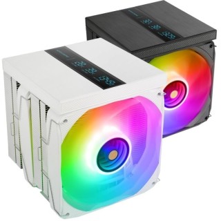 Ventilador con disipador mars gaming mcpu-lcdpro/ 12cm/ blanco