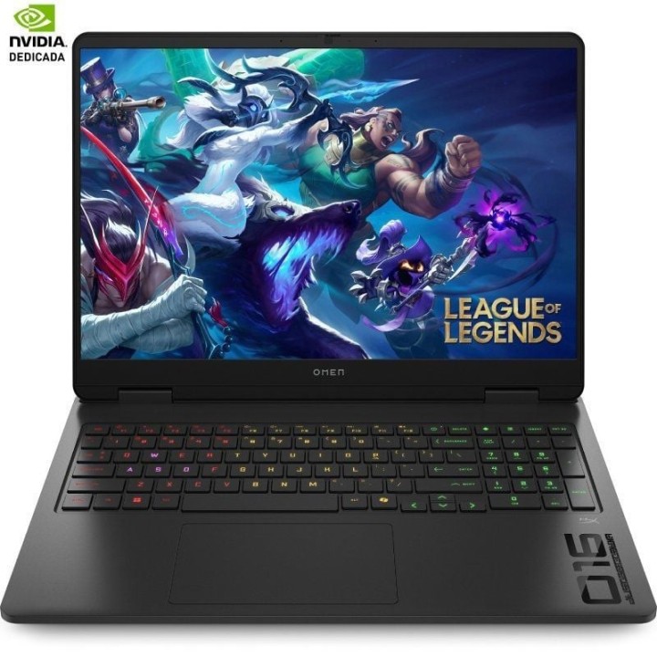 Portátil gaming hp omen 16-am0036ns intel core ultra 7-255h/ 32gb/ 1tb ssd/ geforce rtx 5060/ 16'/ sin sistema operativo