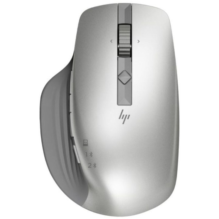 Ratón inalámbrico por bluetooth hp 930 creator/ batería recargable/ hasta 4000 dpi/ plateado