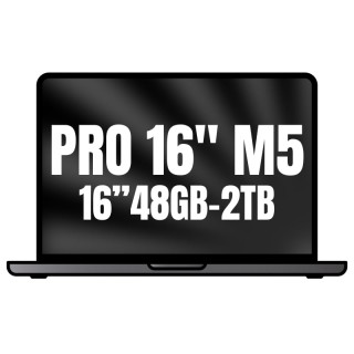 Apple Macbook Pro 16'/ M5 Max 18-Core CPU/ 48GB/ 2TB SSD/ 40-Core GPU/ Negro Espacial