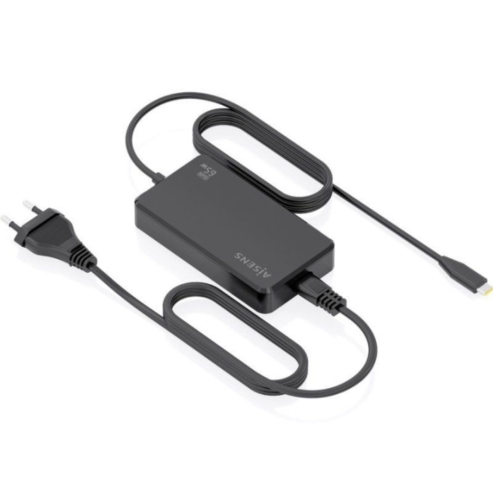 Cargador Sobremesa GaN Aisens ASCH-1PD65D068-BK/ 1xUSB Tipo-C/ 65W