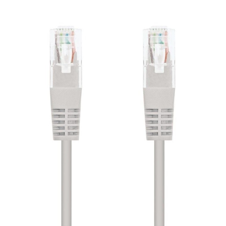 Cable de red rj45 utp nanocable 10.20.0100-l25 cat.5e/ 25cm/ gris