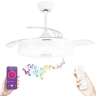 Ventilador de techo grunkel skywind-42bt2/ 30w/ 3 aspas 106cm/ 6 velocidades