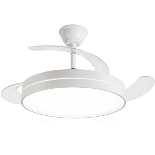Ventilador de Techo Daewoo con aspas retráctiles DW5008/ 30W/ 3 Aspas/ 6 Velocidades