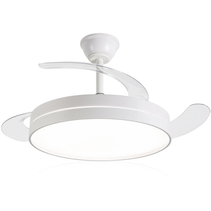 Ventilador de Techo Daewoo con aspas retráctiles DW5008/ 30W/ 3 Aspas/ 6 Velocidades