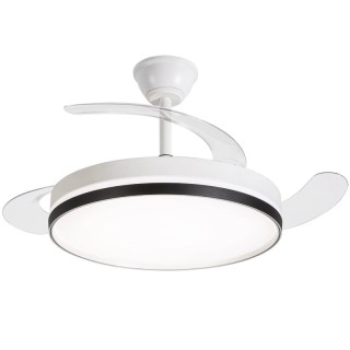 Ventilador de Techo Daewoo con aspas retráctiles DW5009/ 30W/ 3 Aspas/ 6 Velocidades