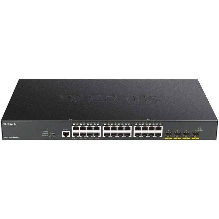 Switch Gestionable D-Link Smart DGS-1250-28XMP 28 Puertos/ RJ-45 10/100/1000 PoE/ SFP