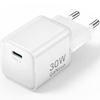 Cargador de Pared GaN Vention FCIW0-EU/ 1xUSB Tipo-C/ 30W
