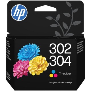 Cartucho de tinta original hp nº302/304/ tricolor