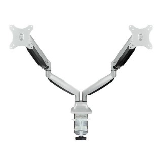 Soporte de Mesa para 2 Monitores TooQ DB3132TNR-S/ Giratorio/ Inclinable/ hasta 9kg