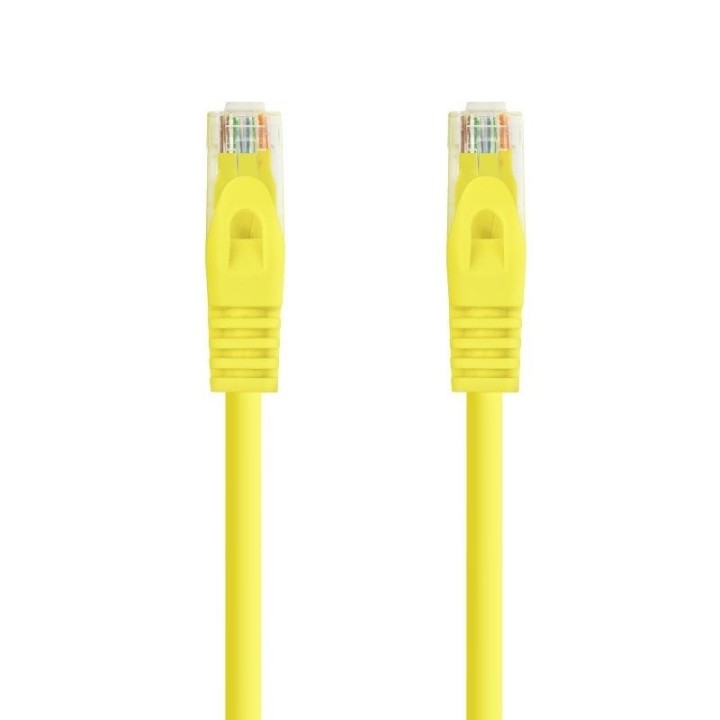 Cable de Red RJ45 UTP Nanocable 10.20.1800-L25-Y Cat.6A/ LSZH/ 25cm/ Amarillo