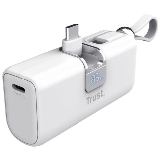 Powerbank 5000mAh Trust Pacto 26105/ 18W/ Blanca