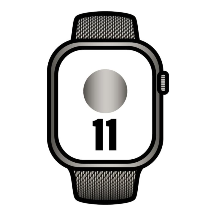 Apple Watch Series 11/ GPS / Cellular/ 46mm/ Titanio Natural/ Correa Milanese Natural S/M