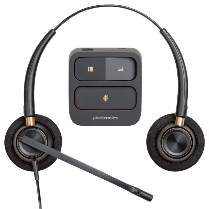 Auriculares Poly EncorePro 520/ con Micrófono/ QD/ Negros