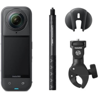 Cámara Digital Deportiva Insta360 X5 Motorcycle Bundle/ 8K/ Ángulo de visión 360º/ Negra