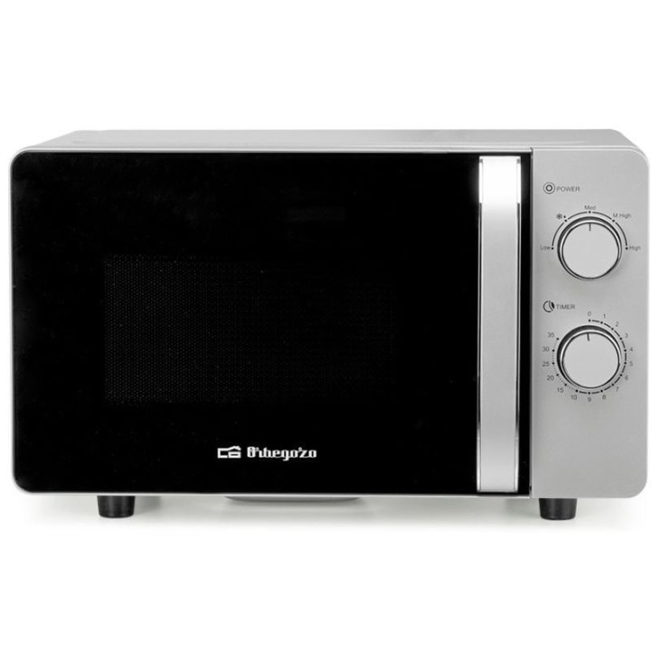 Microondas Orbegozo MI 2062 CE/ 700W/ Capacidad 20L/ Gris