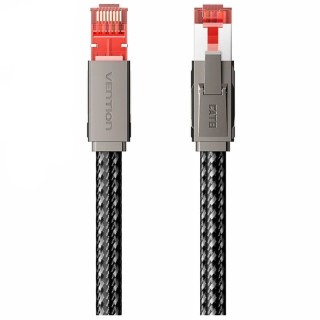 Cable de Red RJ45 SFTP Vention IKMHF Cat.8/ Gaming/ 1m/ Gris