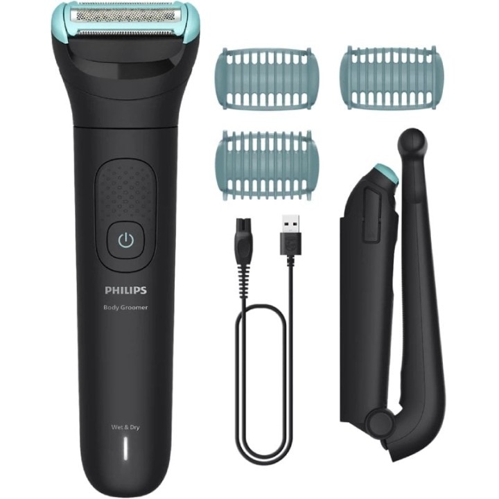 Cortabarbas Philips Beardtrimmer series 5000 BG5475/15/ con Batería/ 4 Accesorios