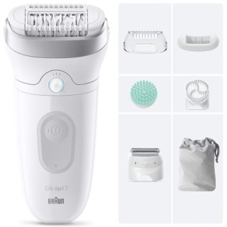 Depiladora Braun Silk Epil SkinSpa7 7-081/ con Batería/ 6 Accesorios