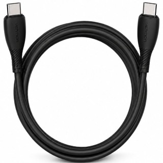 Cable USB 2.0 Tipo-C Vention TRVBH/ USB Tipo-C Macho - USB Tipo-C Macho/ Hasta 60W/ 480Mbps/ 2m/ Negro