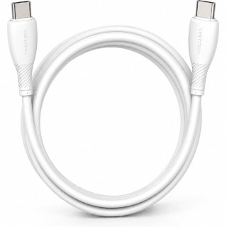 Cable USB 2.0 Tipo-C Vention TRVWF/ USB Tipo-C Macho - USB Tipo-C Macho/ Hasta 60W/ 480Mbps/ 1m/ Blanco