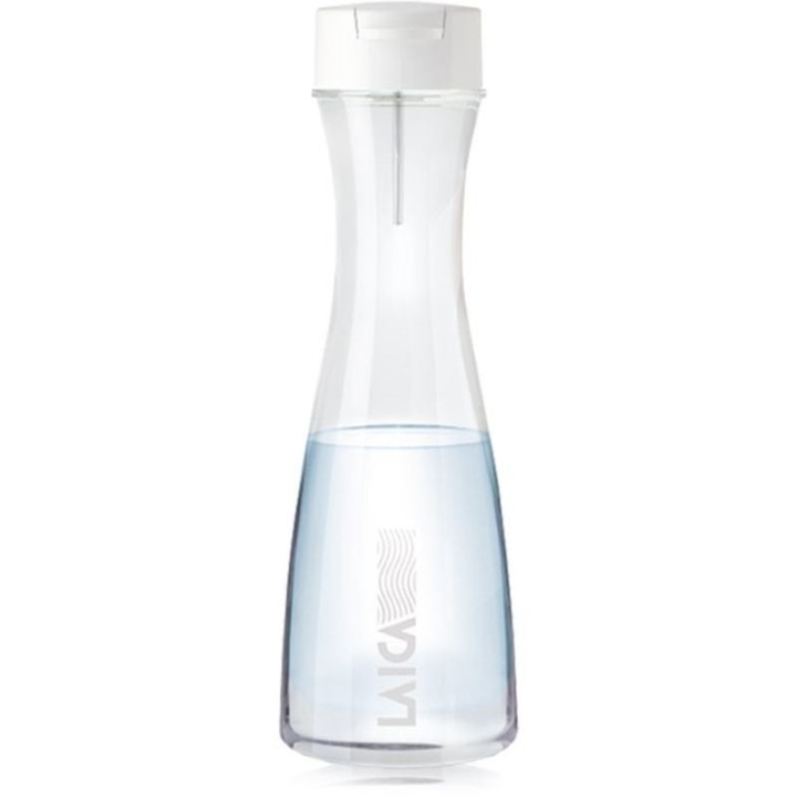 Botella Filtrante Laica GlaSSmart/ Capacidad 1.1L/ Blanca/ Incluye 2 Filtros