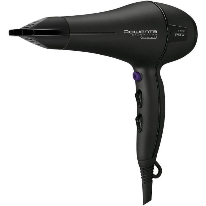 Secador Rowenta Signature Pro AC CV7840/ 2200W/ Iónico/ Negro