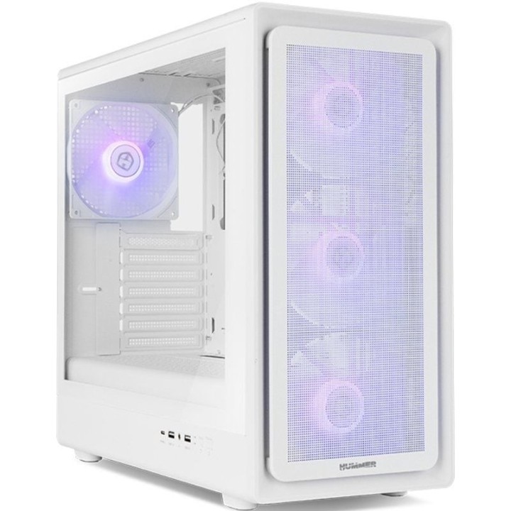 Caja Gaming Semitorre Nox Hummer AERO/ Blanca