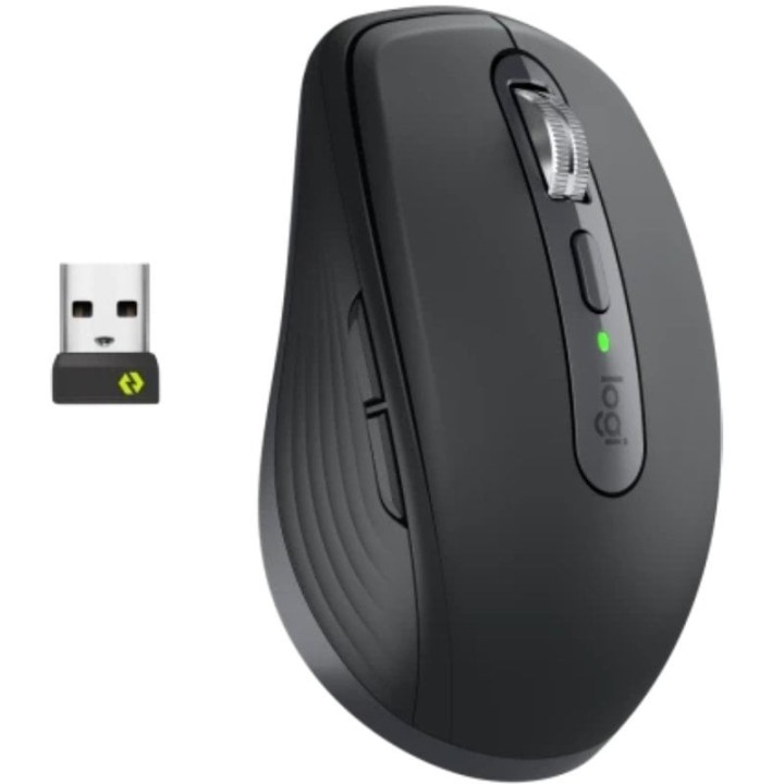 Ratón Inalámbrico Logitech MX Anywhere 3S For Business/ Batería recargable/ Hasta 8000 DPI/ Grafito