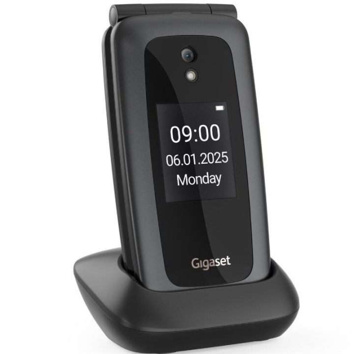 Teléfono Móvil Gigaset GL795 para Personas Mayores/ 4G/ Negro