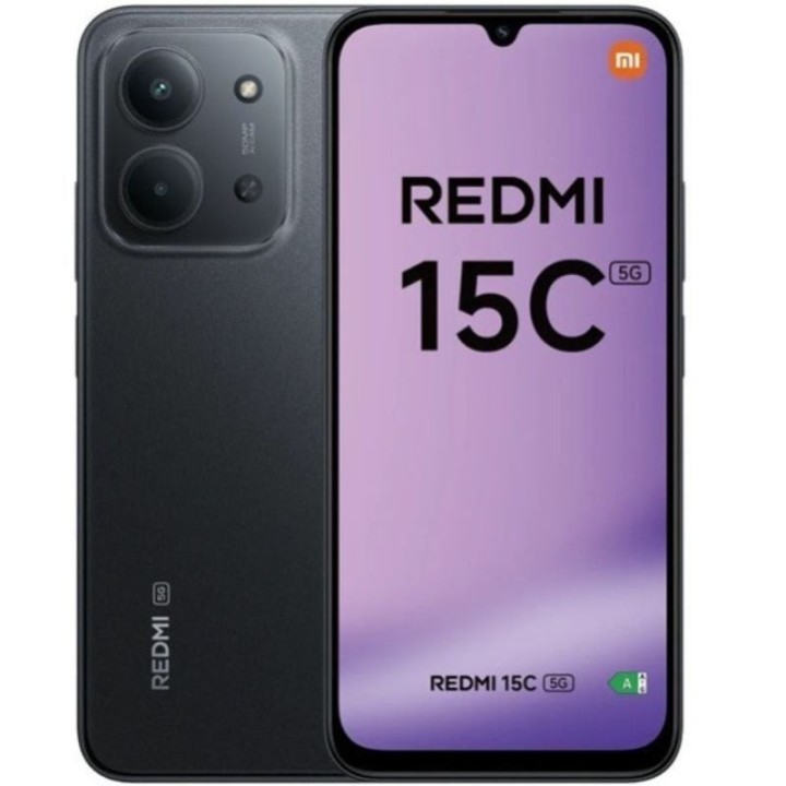 Smartphone Xiaomi Redmi 15C 4GB/ 128GB/ 6.9'/ 5G/ Negro