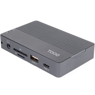 Docking USB Tipo-C TooQ TQE-2242G/ Ranura SSD M.2/ 1xHDMI/ 1xRJ45/ 1xUSB/ 1xUSB Tipo-C/ 1xLector Tarjetas/ 1x Jack 3.5/ 1xUSB Ti