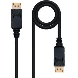 Cable DisplayPort 1.2 4K Nanocable 10.15.2310/ DisplayPort Macho - DisplayPort Macho/ 10m/ Negro